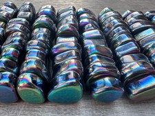 Rainbow Magnetic Hematite Tumbled Stone, Hematite Worry Sticky Stone/ Palm Stone picture