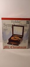 New~Mr. Christmas 2004 Holiday Symphonium Wooden Music Box Interchangeable Disks picture