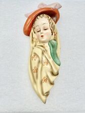 Goebel Nasha 3 Wall Hanging Crown Mark Woman With Hat picture