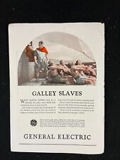 Vintage 1928 General Electric Galley Slaves Color Advertisement picture