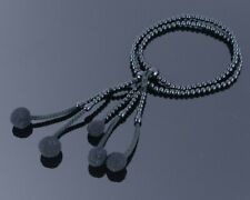 SGI Soka Gakkai Juzu Plastic Prayer beads【M】size Black beads & black bunch picture