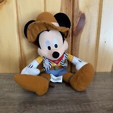 VTG Disney Parks Mickey Mouse Woody Cowboy Plush Toy Story 11