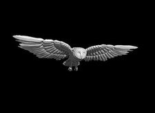 Clockwork Owl Bird Familiar Creature Robot 28mm Scale DND D&D Tabletop Mini picture