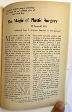 PLASTIC SURGERY 1942 FEATURE SURGEON'S DESCRIPTION OF THE ART & OPERATIONS picture