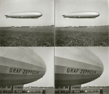 15 Stereoviews Airship Graf Zeppelin Start and Landung LZ 127 picture