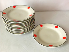Soviet vintage polka dots ceramic plate porcelain picture
