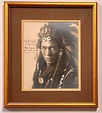 “White Eagle” of Wyoming; Stage Driver for Uncle Sam; Framed Photograph; 1924 picture
