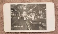Rare Photo 1800s Business Card- Diamond Bowling Alleys, Frederick, MD.  picture