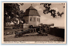 Königstein Saxony Germany Postcard Friedrichsburg with Cannon c1920's Antique picture