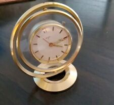 ** Vintage Bulova French Desk Top Alarm Clock 8 DAY  1950' 1960's ** picture