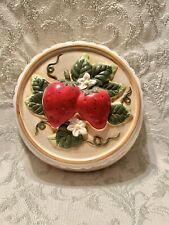 Vintage Ceramic Strawberry Jello Mold-Retro Kitchen Decor & Collectible picture