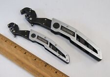 2 Vintage Craftsman Foldable Self Adjusting Clench Wrenches 30970 & 3097, BN2849 picture