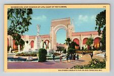 San Francisco CA-California, CA Worlds Fair, Fountain of Life, Vintage Postcard picture