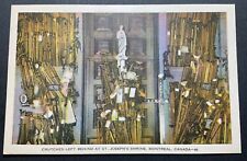 Montreal Canada Postcard Crutches Left Behind St Joseph’s Shrine picture