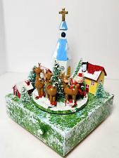 Vtg 1984 Schmid Music Box Christmas Here Comes Santa Claus Musical Collectibles picture