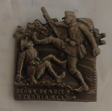 WW1  Cap Badge -Against Serbia/ Szerbia ellen- Arkanzas BP- WW1  Propaganda picture