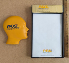 Paxil Stress Relief Head Ball & Writing Pad with Holder Promotional picture
