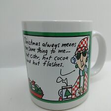 Vintage Maxine Coffee Mug Christmas Means Hot Flashes Shoebox Hallmark  picture