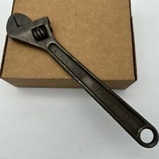 Vintage 12” Length Early UTICA TOOLS NY MADE USA Crescent Adjustable Wrench GOOD picture