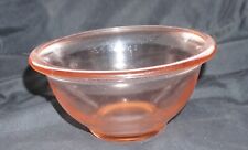 Vintage Depression Glass Heavy Pink Rolled Rim Mixing Bowl Exceptional  picture