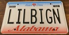 LILBIGN Vanity License Plate Alabama Lil Big N m picture