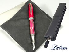 Laban Enamel Pink Oval Fountain Pen, Medium nib picture