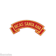 MARINE CORPS MCAS SANTA ANA MILITARY EMBROIDERED USMC RED SHOULDER ROCKER PATCH picture