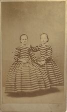 Early CDV of Sisters, Floating Ghostlike in Frame. Unspeakably Strange. picture