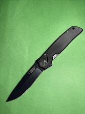 Camillus Titanium Knife Cuda Tactical Liner Lock Black G10 Handle AUS 8 picture