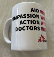 DOCTORS WITHOUT BORDERS Pedestal Coffee Tea Mug 14oz Made In USA Vintage picture