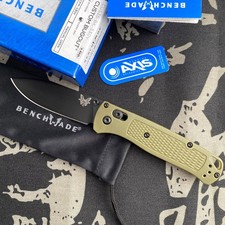 Benchmade 535 Bugout Green CF-Elite Handle Black CPM-S30V Blade Folding Knife picture