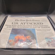 September 12,2001 Vintage New York Times News From 9-11-2001 Nice Condition picture