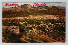 Durango CO-Colorado, Aerial Of Animas Valley Vintage Souvenir Postcard picture