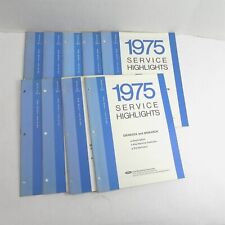 VINTAGE 1975 FORD SERVICE HIGHLIGHTS SET OF 9 REPAIR MANUALS GUIDE  picture
