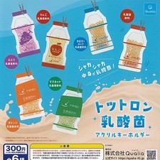 Tottron Lactobacillus Acrylic Key Holder Capsule toy / 6 types Comp Set Gacha 2 picture