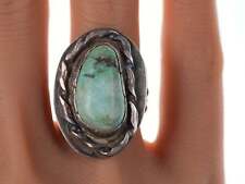 Vintage Native American Sterling and turquoise ring df picture
