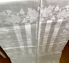 Vintage Austrian Linen Damask Uncut Fabric for 12 Napkins  - Lilac Stripes YY978 picture