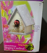 Gemmy Animated Birdhouse Singing Cardinal 