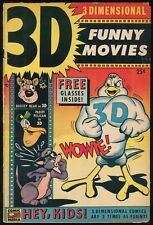 3-D Funny Movies Comic + 3D Glasses 1953 Three Dimensional Funny Animal Humor picture