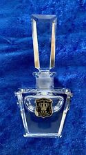 Vintage Cut Lead Crystal Perfume Bottle, E & R Golden Crown West Germany picture