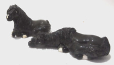 Cheval  Miniature  Ponies Herd of 2 Handcrafted Ceramic Collectibles  3