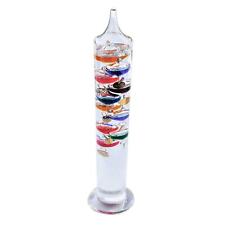 44cm Tall Free Standing Galileo Thermometer with ten floating globes picture