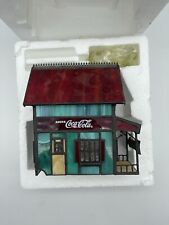 Vtg 1997 Franklin Mint Coca Cola Stained Glass Victorian Hotel BRAND NEW IN BOX picture