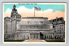 New York City- NY, New Court House, Circular Building, Antique Vintage Postcard picture