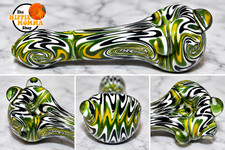5" EMERALD FUSION Tobacco Smoking Glass Pipe WIGWAG Glass pipes picture