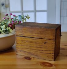 Vintage Wooden Recipe Card Box With Recipes And Vintage Advertising From 1935 picture