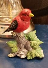 Lenox American Songbird ~ Scarlet Tanager Fine Porcelain Figurine  picture
