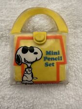 Peanuts 1965 Mini Colored Pencil Set w/Pad Case Made In Hong Kong  #47 picture
