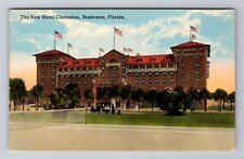 Seabreeze FL-Florida, New Hotel Clarendon, Advertising Souvenir Vintage Postcard picture