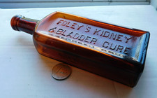STUNNING AMBER CURE EMBOSSED, FOLEY'S KIDNEY & BLADDER CURE CHICAGO, U S A picture